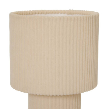 Lampe à poser côtelée Jolina H28 ivoire Atmosphera  - Le Dépôt Bailleul