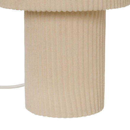 Lampe à poser côtelée Jolina H28 ivoire Atmosphera  - Le Dépôt Bailleul