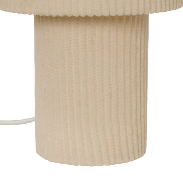 Lampe à poser côtelée Jolina H28 ivoire Atmosphera  - Le Dépôt Bailleul