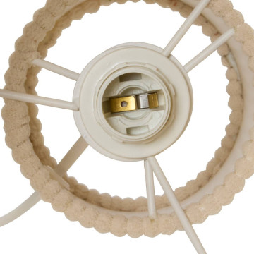 Lampe à poser côtelée Jolina H28 ivoire Atmosphera  - Le Dépôt Bailleul