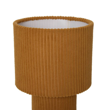 Lampe à poser côtelée Jolina H28 ocre Atmosphera  - Le Dépôt Bailleul