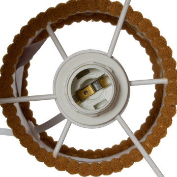 Lampe à poser côtelée Jolina H28 ocre Atmosphera  - Le Dépôt Bailleul
