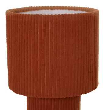 Lampe à poser côtelée Jolina H28 terracotta Atmosphera  - Le Dépôt Bailleul