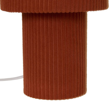 Lampe à poser côtelée Jolina H28 terracotta Atmosphera  - Le Dépôt Bailleul