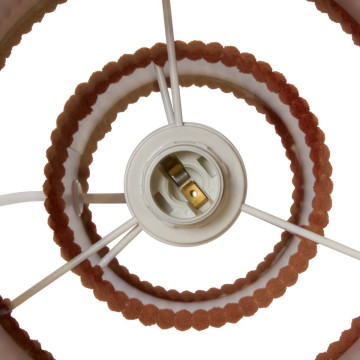 Lampe à poser côtelée Jolina H28 terracotta Atmosphera  - Le Dépôt Bailleul