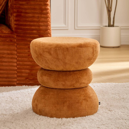 Pouf totem Ritem H38,5 cm ambre Atmosphera - Le Dépôt Bailleul