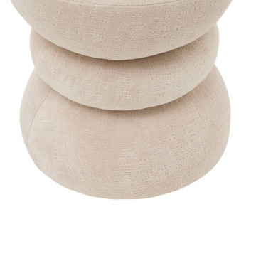 Pouf totem Ritem H38,5 cm ivoire Atmosphera - Le Dépôt Bailleul