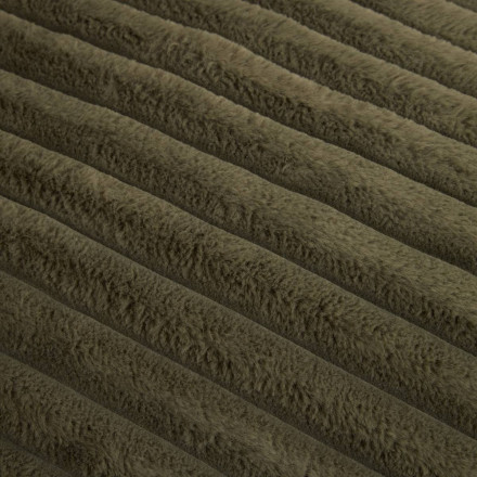 Fauteuil XL velours côtelé kaki Muzi Atmosphera - Le Dépôt Bailleul