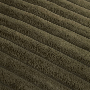 Fauteuil XL velours côtelé kaki Muzi Atmosphera - Le Dépôt Bailleul