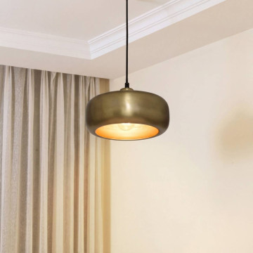 Suspension Gena 25,5 cm métal doré Atmosphera - Le Dépôt Bailleul