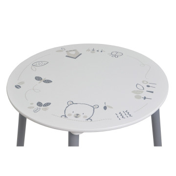 Table et chaises blanc et gris pour vos enfants  - Le Depot Bailleul