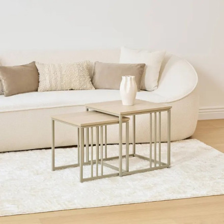 Lot de 2 tables basses gigognes Duna 5five  - Le Dépôt Bailleul