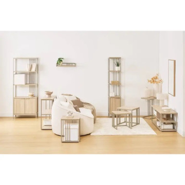 Etagère 2 portes 3 niveaux Duna H176 cm 5five - Le Dépôt Bailleul