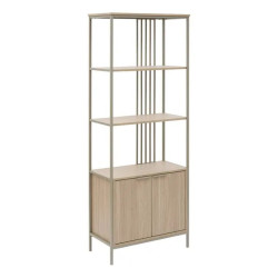 Etagère 2 portes 3 niveaux Duna H176 cm 5five - Le Dépôt Bailleul