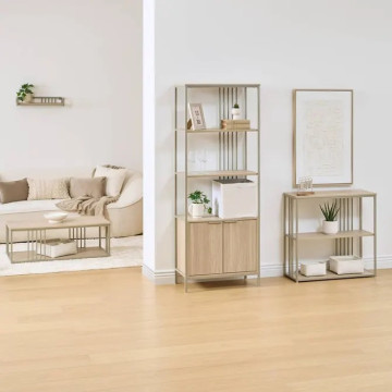 Etagère 2 portes 3 niveaux Duna H176 cm 5five - Le Dépôt Bailleul