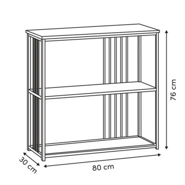 Console 3 étagères Duna 80cm métal 5five - Le Dépôt Bailleul