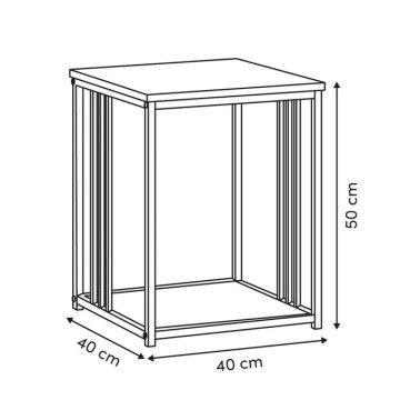 Table d'appoint 40 x 40 cm métal Duna 5five - Le Dépôt Bailleul