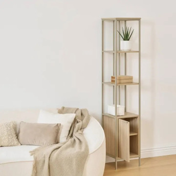 Etagère 1 porte 3 niveaux Duna H176 cm 5five - Le Dépôt Bailleul