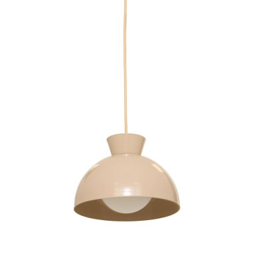 Suspension Lito D22 cm métal beige Atmosphera - Le Dépôt Bailleul
