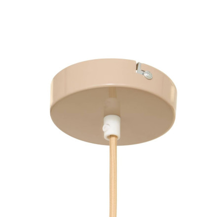 Suspension Lito D22 cm métal beige Atmosphera - Le Dépôt Bailleul