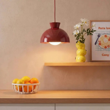Suspension Lito D22 cm métal terracotta Atmosphera - Le Dépôt Bailleul