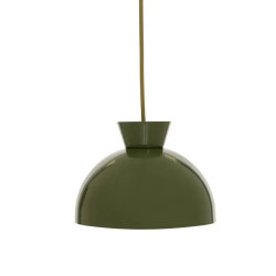 Suspension Lito D22 cm métal kaki Atmosphera - Le Dépôt Bailleul