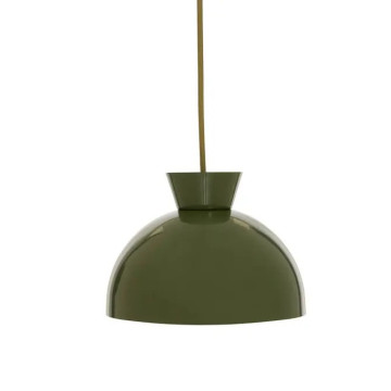 Suspension Lito D22 cm métal kaki Atmosphera - Le Dépôt Bailleul