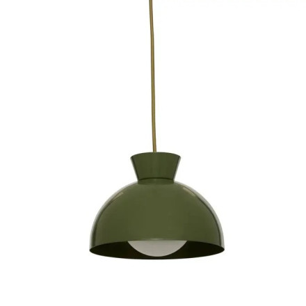 Suspension Lito D22 cm métal kaki Atmosphera - Le Dépôt Bailleul