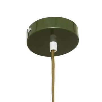 Suspension Lito D22 cm métal kaki Atmosphera - Le Dépôt Bailleul