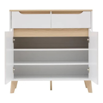 Meuble d'entrée Luma multiusage 80 cm bois blanc 5five - Le Dépôt Bailleul