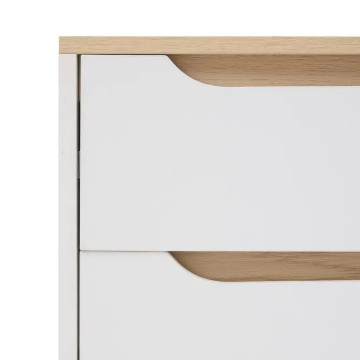 Meuble d'entrée Luma multiusage 80 cm bois blanc 5five - Le Dépôt Bailleul