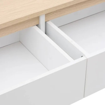 Meuble d'entrée Luma multiusage 80 cm bois blanc 5five - Le Dépôt Bailleul