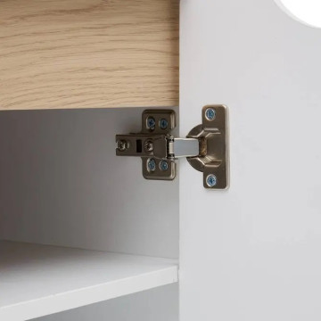 Meuble d'entrée Luma multiusage 80 cm bois blanc 5five - Le Dépôt Bailleul