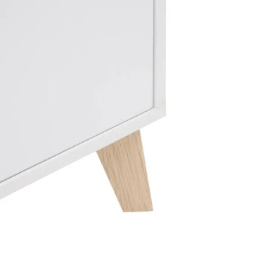 Meuble d'entrée Luma multiusage 80 cm bois blanc 5five - Le Dépôt Bailleul