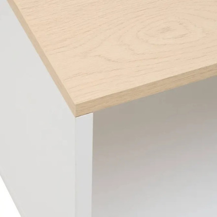 Table basse Luma 90 cm blanc 5five - Le Dépôt Bailleul