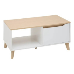 Table basse Luma 90 cm blanc 5five - Le Dépôt Bailleul