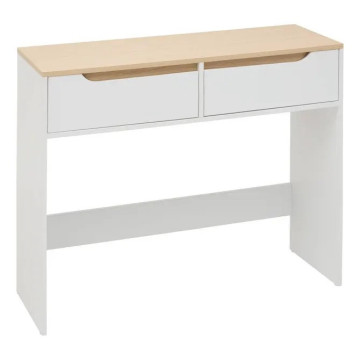 Console 2 tiroirs Luma 100 cm blanc 5five - Le Dépôt Bailleul