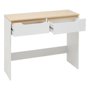Console 2 tiroirs Luma 100 cm blanc 5five - Le Dépôt Bailleul