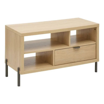 Table basse 1 tiroir Alvo 92,5 cm MDF naturel 5five - Le Dépôt Bailleul