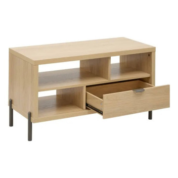 Table basse 1 tiroir Alvo 92,5 cm MDF naturel 5five - Le Dépôt Bailleul