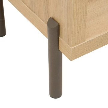 Console 2 tiroirs Alvo 92,5 cm MDF naturel 5five - Le Dépôt Bailleul