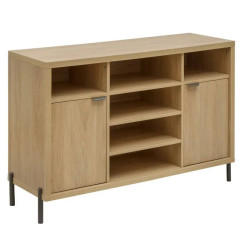 Buffet 2 portes Alvo 120,5 cm MDF naturel 5five - Le Dépôt Bailleul