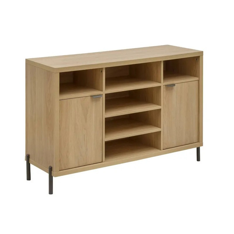 Buffet 2 portes Alvo 120,5 cm MDF naturel 5five - Le Dépôt Bailleul