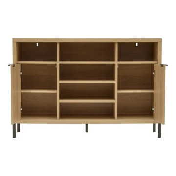 Buffet 2 portes Alvo 120,5 cm MDF naturel 5five - Le Dépôt Bailleul