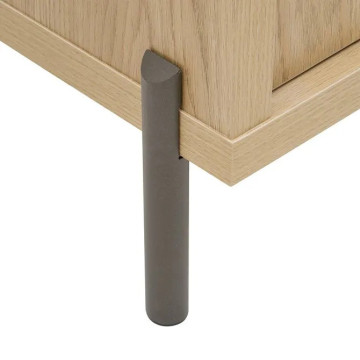 Buffet 2 portes Alvo 120,5 cm MDF naturel 5five - Le Dépôt Bailleul