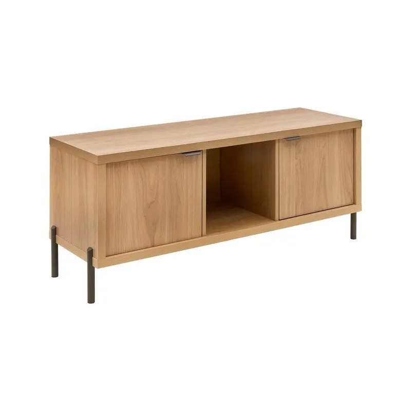 Meuble TV Alvo 122,5 cm MDF naturel 5five - Le Dépôt Bailleul