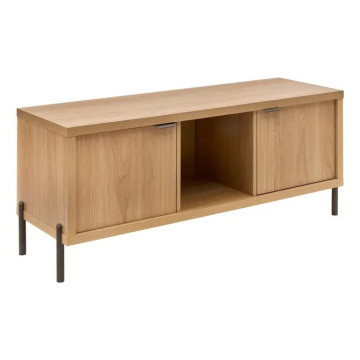 Meuble TV Alvo 122,5 cm MDF naturel 5five - Le Dépôt Bailleul