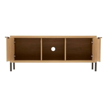 Meuble TV Alvo 122,5 cm MDF naturel 5five - Le Dépôt Bailleul