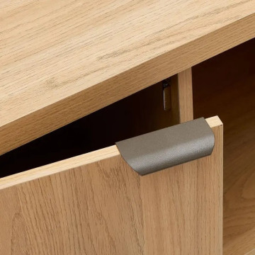 Meuble TV Alvo 122,5 cm MDF naturel 5five - Le Dépôt Bailleul