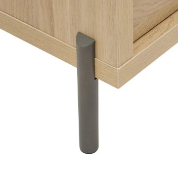 Table de chevet Alvo 1 tiroir 50,5 cm MDF naturel 5five - Le Dépôt Bailleul